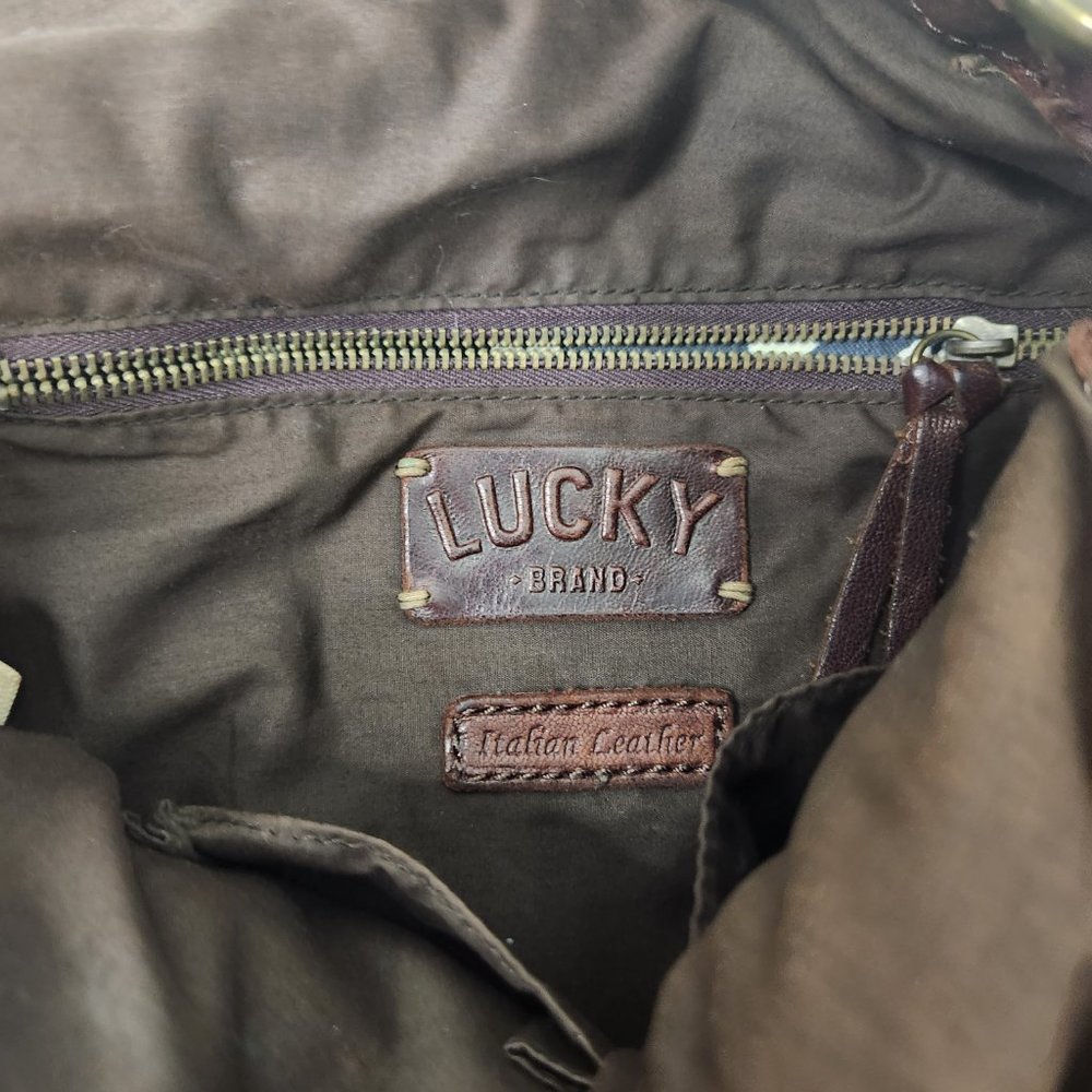 Lucky Brand Abbey Road Bag w/Embroidered Floral design - Picture 6 of 7